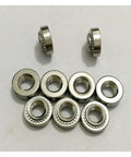 100 Piece Assortment Of M3 M4 M5 M6 Self Clinching Pem Nuts For No Sweat Pressure Riveting And Press Fit Jobs Crafted From Hella Tough Stainless Steel 304, showing two nuts and eight installed.