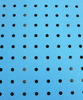 Heavy Duty Metalworking Downdraft Table Featuring A Rock Solid Dust Collector And Welding Fume Extractor Crafted For Grinding Polishing Workstations, close-up of perforated blue deck.