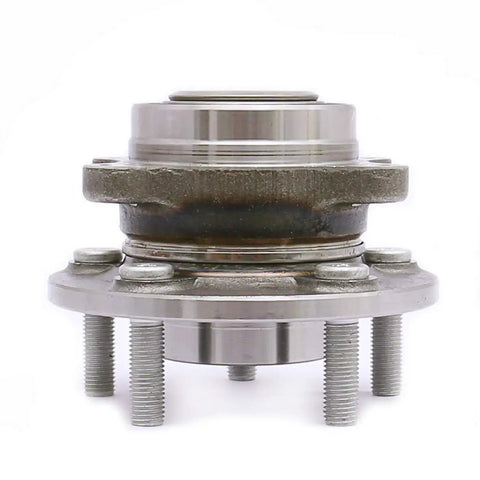 Heavy Duty Front And Rear Wheel Hub Bearing Assembly For Ford Fusion And Lincoln Mkz with smooth metal surface and bolt holes.
