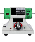 Heavy Duty Lapidary Bench Lathe Featuring Pure Copper Motor Smooth Operator Gem Polisher And Jade Cutting Rig Compact Home Shop Jewelry Grinding Mill For Weekend Projects with adjustable speed control.