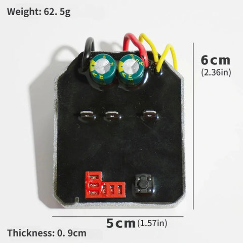 60 Amp 21 Volt Brushless Lithium Angle Grinder Control Board with dimensions 6x5x0.9cm for smooth variable speed performance.