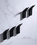 Heavy Duty Punch Free Wall Mounted Coat Hooks Premium Aluminum Alloy Build No Hassle Sticky Mount on smooth wall.