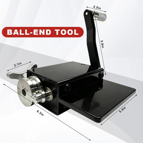 Heavy Duty Aluminum Alloy Bead Roller Tool For Custom Intake And Intercooler Piping Tubes Fits 5 8 Inch with measurements and details.