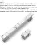 White Marble 5 Inch Cabinet Handles Set Of 10 Zinc Alloy Pulls For Cabinets And Dressers Kitchen Hardware With Two Screw Sizes