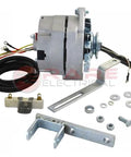 75 Amp One Wire Alternator Upgrade Kit For Ford Naa Golden Jubilee Tractor includes alternator, wiring, brackets, and hardware.
