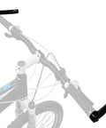 Lightweight Bicycle Handlebar Extender For Mountain And Hybrid Bikes Fits Seven Eighths Inch 22.2mm Flat Handlebars 150mm Bar End With Plugs Ergonomic Durable Die Cast Alloy Gloss Black Finish, Go To Upgrade mounted on mountain bike