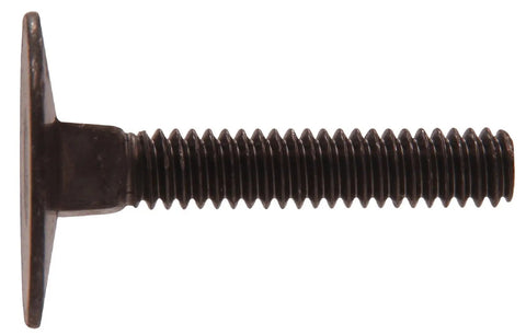 Rock Solid Elevator Bolts 1/4 20 X 1 1/2 Inch with flat head, threaded shaft, shown from side for close-up detail.