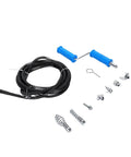 Professional Grade Drain Auger Attachment With Six Sharp Cutting Blades And Five Meter Flexible Steel Cable plus tool components.