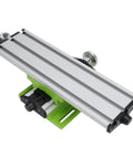 Pro Grade Precision Cross Slide Table Mini Compound Drilling Bench Featuring Smooth Adjustable Dovetail Slots Rock Solid Milling Worktable with aluminum surface and adjustable base.