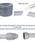 All In One 25 Foot NPT One Half Inch Liquid Tight PVC Conduit Kit With Non Metallic Electrical Fittings UL Listed cof