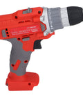 Dual Direction Rotation Cordless Electric Drill Featuring 25 Adjustable Torque Settings Plus A One Hand Reverse Switch Designed For Daily Grinds And Zero Hassle Builds, red and gray, side view, with ergonomic handle.
