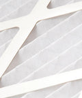 Close-up of Pleated MERV 8 Air Filter 20x30x1 Nominal Size With Actual 19.75x29.75x0.75 For Home HVAC Setup showing pleat texture.