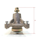 Workhorse Grade Blade Spindle Assembly For Husqvarna 532 17 43-58 3 Piece Pack, showing front view with nuts and bolts, 6 1/4 inches tall.