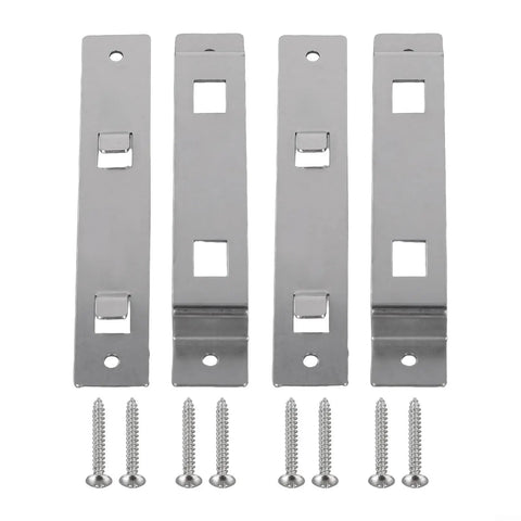 Rust-Resistant Stainless Birdhouse Mounting Bracket Set With Screws For Wooden Birdhouses And Feeders On Posts Fences Or Trees Two Pack Built For Tough Outdoor Weather And Secure Easy Hanging