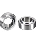 Badass GE15C Radial Spherical Plain Bearings 15Mm X 26Mm X 12Mm Self Lubricating Sealed Steel Bushings 2 Pack shown from the side.