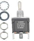 Replacement Toggle Switch T114691 T114691GT, industrial toggle switch with hardware for dock and yard equipment upgrade.