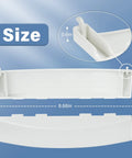 Heavy Duty Dryer Door Handle Replacement For Stackable Dryers That Fits GE And Kenmore, No Hassle Install, shown with dimensions
