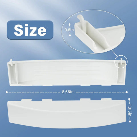 Heavy Duty Dryer Door Handle Replacement For Stackable Dryers That Fits GE And Kenmore, No Hassle Install, shown with dimensions