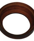 2x1 1/4 Leather Cup Pump Replacement Part With 2 In OD And 1 In 1/4 ID, wax-impregnated oak-tan leather and plastic sleeve.