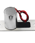 Heavy Duty Waterproof Electronic Drop Bolt Door Lock DC 12V Magnetic Induction Auto Deadbolt motor with metal housing and wires.
