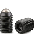 Built Tough Stainless Steel Spring Ball Plunger Grub Screws M3 M4 M5 Hex Socket Set Screw Assortment with spherical tip
