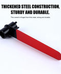Knock Out Double Head Angle Grinder Wrench With Four Claw Grip And Hex Socket For Dead Simple Accessory Swaps And Fast Tiling Or Metalwork Disassembly Without Breaking A Sweat Today, thick steel construction.
