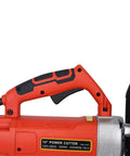 Beast Mode 3000W Electric Concrete Saw With 14 Inch Blade for wet cutting, showing handle and power settings for easy use.