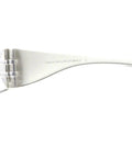 Three Pair Clear Safety Reader Bifocals With Plus Two Point Five Lens Drop Dead Tough Polycarbonate Shield side view showing clear frame design.