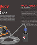 Woyo PDR007 Auto Body Repair Tool with control panel for quick fix on dents and hail damage, part of Gnarly Paintless Dent Repair Kit.