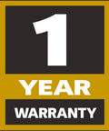 1 year warranty badge for Cloth Upper Filter Bag For Dust Collector Models 75 5000 5600 With Top Notch 5 Micron Filtration