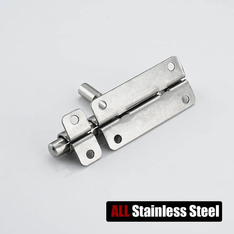 Heavy Duty 4 Inch Barrel Bolt Lock In 304 Stainless Steel For Doors Cabinets And Gates With Padlock Hole Thick 1.4mm