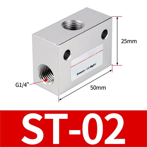 Built Damn Tough Pneumatic Shuttle Valve Flow Control Solenoid 3/2 Way Normally Open 24V Dc 120V Ac Stainless Steel IP65 Air And Water control rig dimensions 50mm x 25mm.