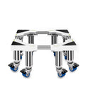 Super Heavy Duty Washing Machine Wheels With Locking Swivel Casters Movable Washer Dryer Stand And Telescopic Fridge Trolley is shown from above.