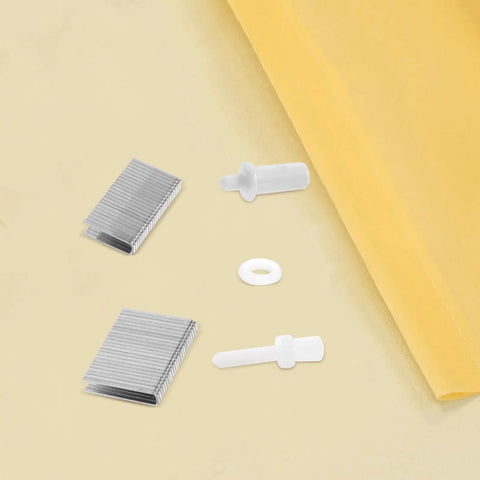 Durable As Heck Universal Shutter Pin Repair Kit For Fast Swap Window Louver Hardware White Spring Loaded Reliable Cabinet Door Clips And Damper Hooks Quick Fix Setup with metal pins and clips.