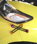 Spike JDM Style Quick Release Fasteners For Bumpers Trunk Lids And Fenders Purple Aluminum 6061 T6 Built For Easy Removal And Frequent Access