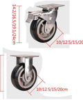 Heavy Duty 304 Stainless Steel Swivel Caster Wheels Featuring Dual Ball Bearings And Rustproof Thick Bracket Plates for smooth cart movement
