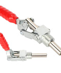 Push Pull Toggle Clamp With Iron And Plastic Build, Heavy Duty 136 Kg Holding Force, Arrow Storage Case, Workholding Tool For Testing Jigs, Welding, Crosscut Sled Setup, Equipment Installation, And Home Decor Projects, red handle