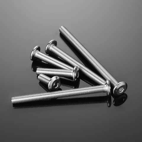 M8 Countersunk Flat Head Hex Socket Cap Screws 75mm With Allen Drive Kit 304 Stainless Steel 18 8 Full Thread 10 Pieces
