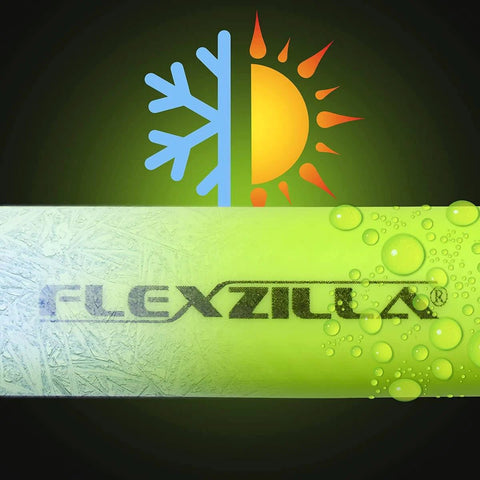 ZillaGreen Air Hose Three Eighth Inch By Fifty Feet With Quarter Inch MNPT Fittings Flexible Hybrid Polymer