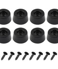 Heavy Duty Rubber Feet And Isolation Pads To Crush The Rattle And Keep Your Gear Planted Solid For Subwoofers Guitar Amps Turntables And Furniture With Stainless Screws, set of eight rubber pads and screws.