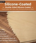 Bulk Unbleached Parchment Paper Sheets For 8x8 Baking Pans Heavy-Duty Nonstick FDA And LFGB Safe on wooden table