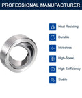 GE10C Radial Spherical Plain Bearings Featuring 10mm Inner Diameter Plus 19mm Outer Diameter And 9mm Width, Self Lubricating Sealed Construction Rock Solid For Heavy Duty Smooth Operation Pack Of Two. Metal spherical bearing highlighting durability.