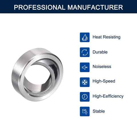 Top Shelf GE8C Sealed Spherical Plain Bearings Two Piece Bundle With 8mm Bore and 16mm Width, steel bushings showcased.
