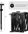 Heavy Hitter 200 Pack Nylon Universal Cable Ties For Car Care And No Sweat Wire Management, shown in black for secure installations.