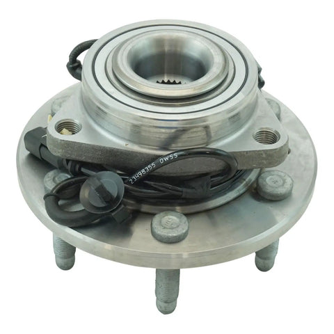 Front Driver And Passenger Wheel Bearing Hub Assembly Set Drop Straight In Heavy Duty Steel Construction showing detailed front axle component.