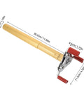 Ergonomic Smoke Transducer Removal Tool With 11 Point 8 Inch Extension Handle, steel and plastic for ceiling sensor swaps.