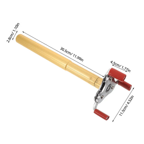 Ladder Free Smoke Detector Remover Tool Aluminum Alloy Transducer Gripper reach pole with dimensions, safe for high ceiling sensor swaps.