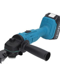 Badass 18V Brushless Cordless Angle Grinder With Rechargeable Lithium Battery For Cutting Polishing Metal And Wood Professional Power Tool with handle.
