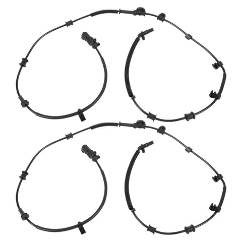 ABS wheel speed sensor cables, four black front-wheel sensor harnesses with connectors.