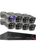 Top Tier 8Mp 4K Poe Security Camera System With Smart AI Motion Detection And Hella Sharp HD Footage For Round The Clock Surveillance And No Sweat Setup featuring eight cameras and a recording box.